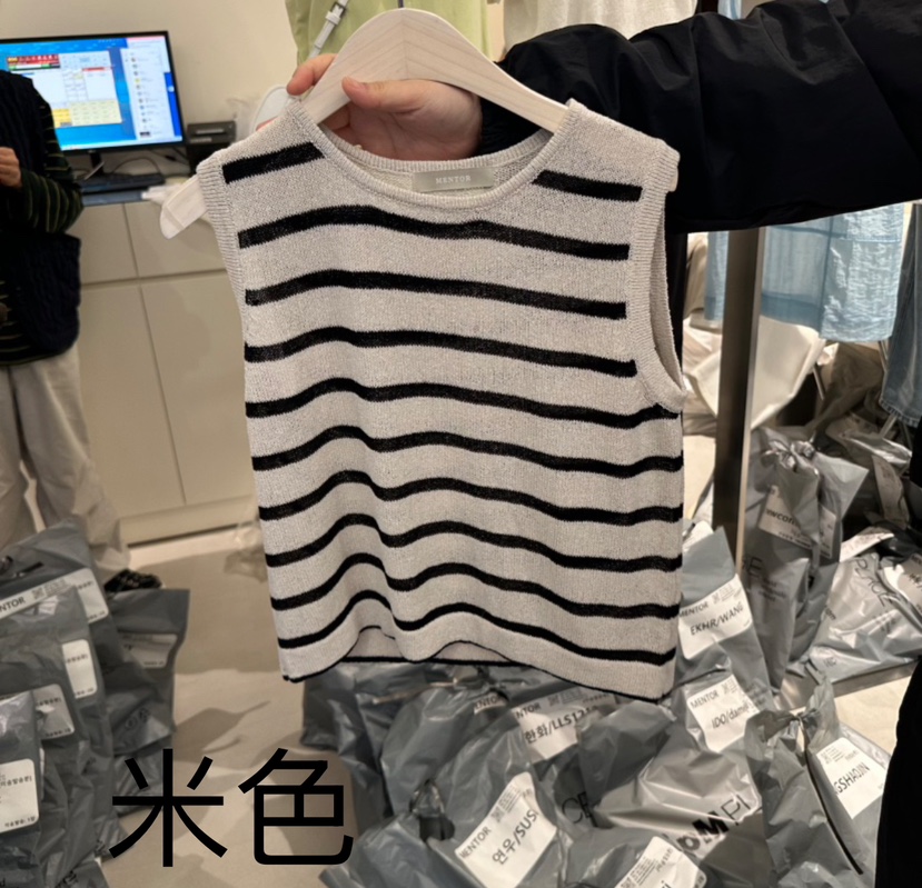 MENTOR韓國直郵㊣女裝新款時尚人氣熱賣25春夏休閑吊帶背心MENTOR吊帶/背心圖色3