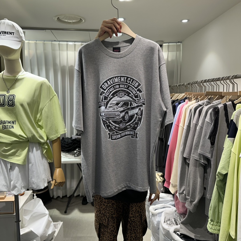 THE LOT直郵韓國代購㊣女裝新品時尚推薦休閑人氣熱賣25春夏T恤THE LOT/ LOTT恤圖色2