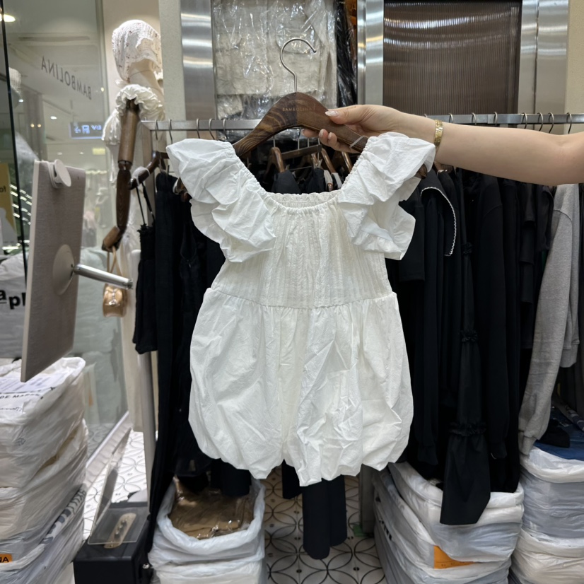 BAMBOLINA直郵韓國代購㊣女裝新品25春夏推薦人氣襯衫蕾絲衫BAMBOLINA襯衫/蕾絲衫