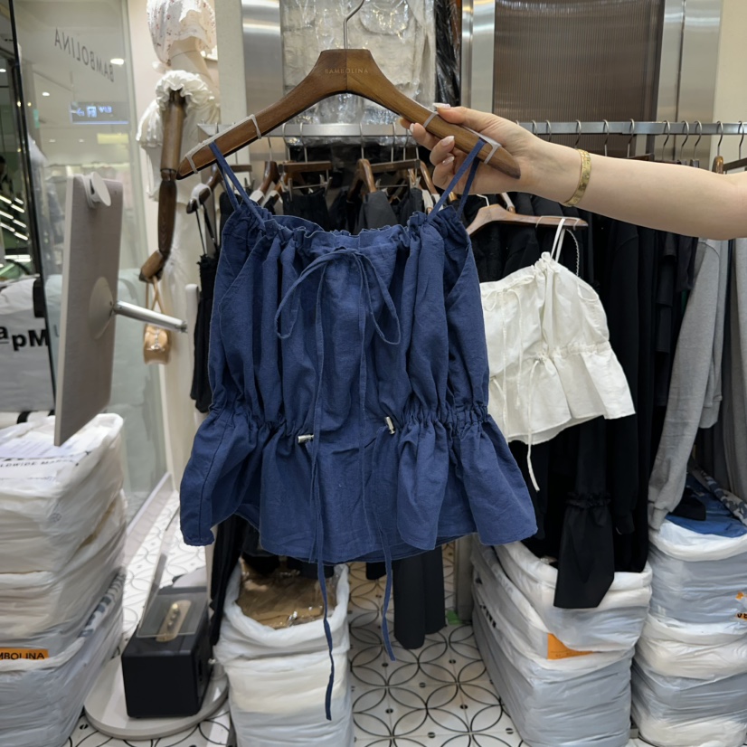 BAMBOLINA韓國直郵㊣東大門實拍女裝新款時尚熱賣人氣吊帶背心BAMBOLINA吊帶/背心圖色2