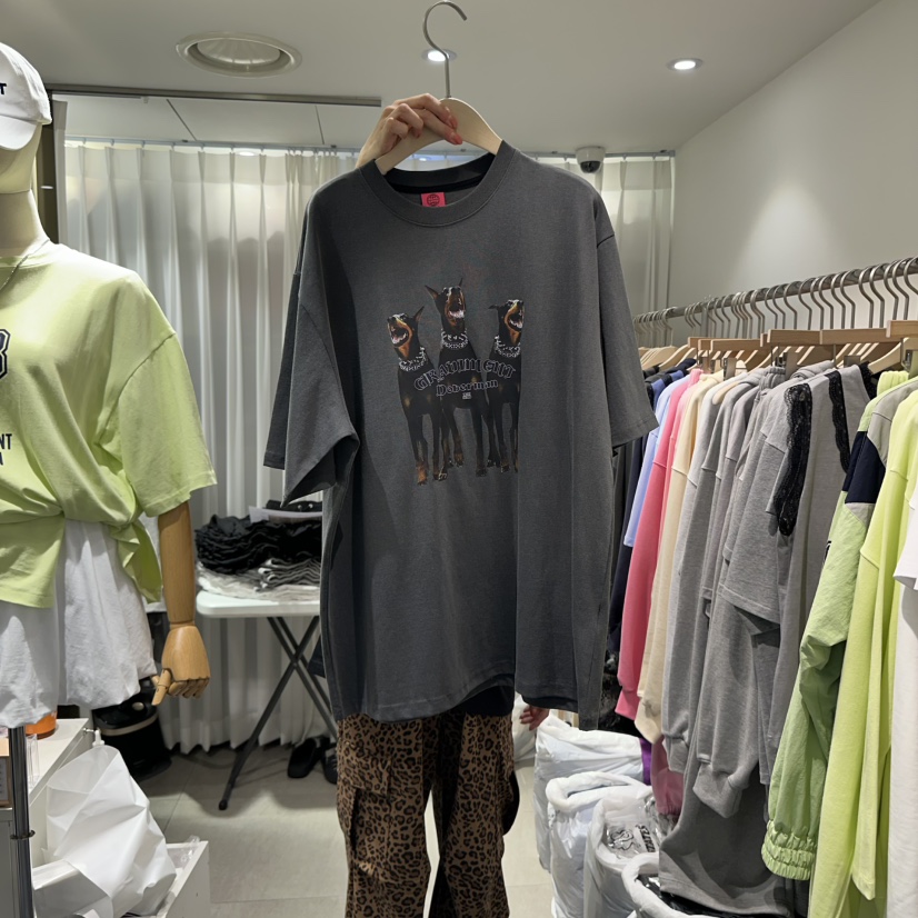 THE LOT韓國㊣直郵東大門代購女裝新款休閑25春夏熱賣時尚T恤THE LOT/ LOTT恤圖色2