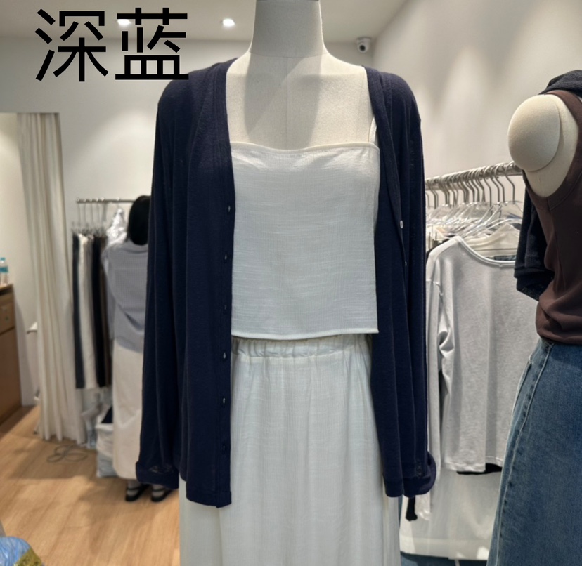 STORIES韓國㊣直郵東大門代購女裝新款人氣熱賣針織衫亞麻布STORIES針織衫圖色2