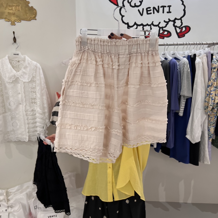 VENTI韓國㊣直郵東大門代購女裝新款25春夏人氣推薦休閑短褲VENTI短褲