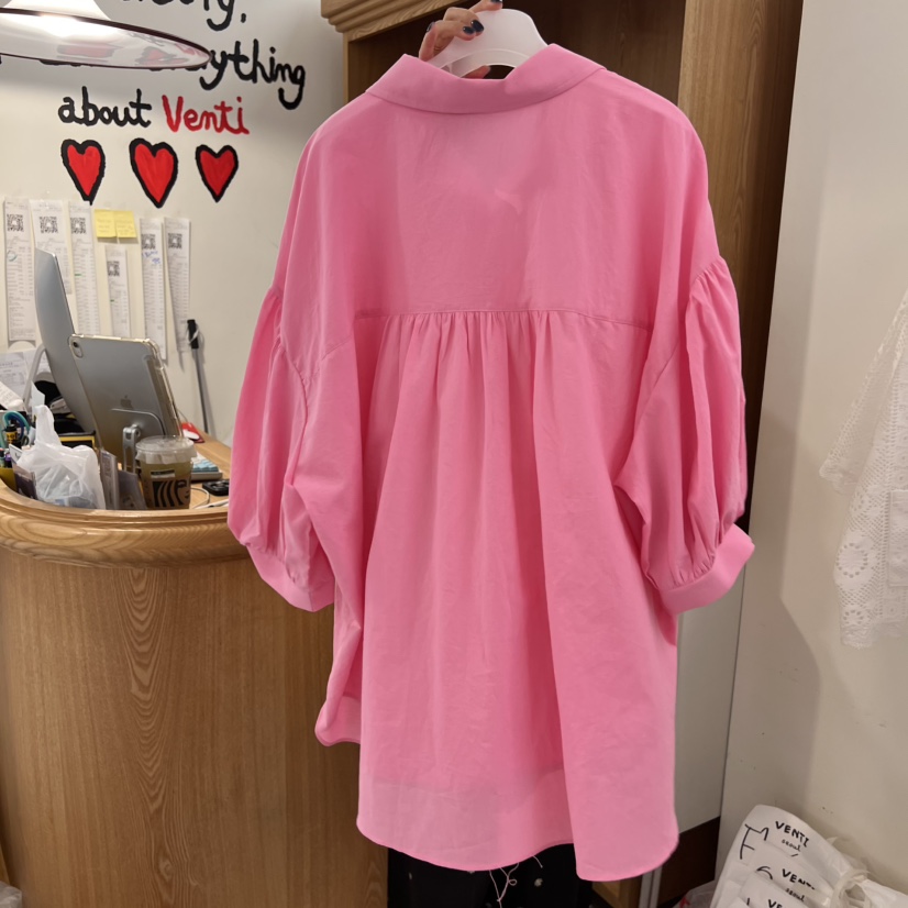 VENTI直郵韓國代購㊣女裝新品推薦熱賣休閑25春夏襯衫蕾絲衫VENTI襯衫/蕾絲衫