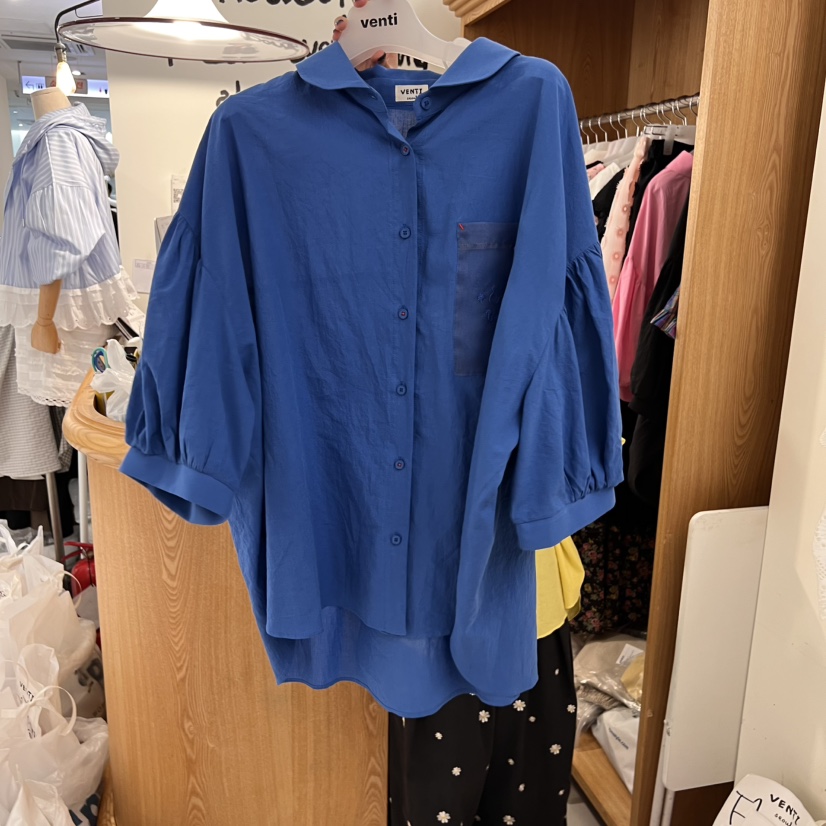 VENTI直郵韓國代購㊣女裝新品推薦熱賣休閑25春夏襯衫蕾絲衫VENTI襯衫/蕾絲衫圖色4