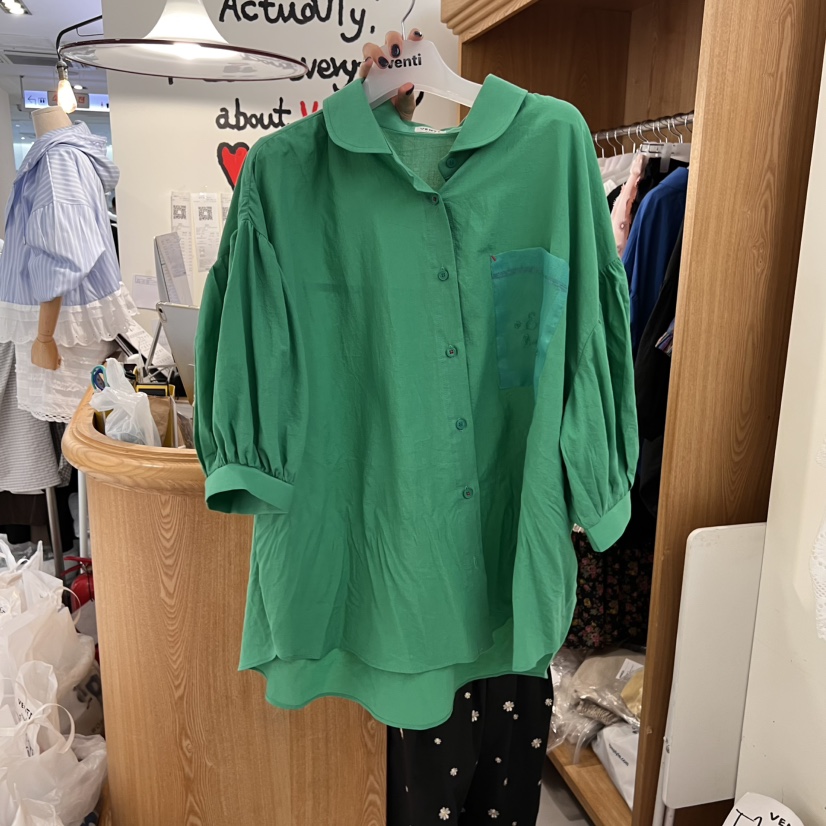 VENTI直郵韓國代購㊣女裝新品推薦熱賣休閑25春夏襯衫蕾絲衫VENTI襯衫/蕾絲衫圖色5