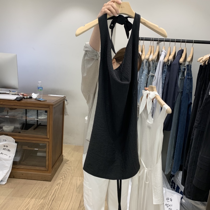 OURIN韓國直郵㊣東大門實拍女裝新款推薦休閑吊帶背心不含內搭OURIN吊帶/背心圖色1