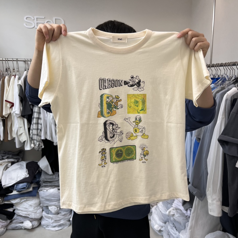 LEESEED-A直郵韓國代購㊣女裝新款休閑推薦時尚人氣25春夏T恤SEeD/LEESEEDT恤圖色1
