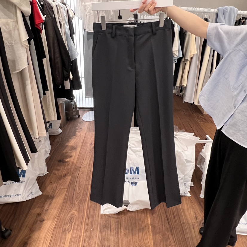 UNDERSTANDING韓國直郵㊣女裝新品熱賣25春夏休閑褲修身喇叭UNDERSTANDING休閑褲圖色4