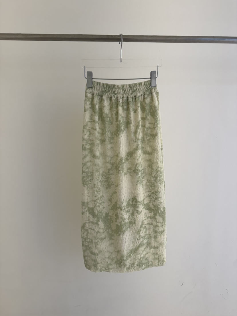 PLANTS ON GRAY韓國㊣直郵東大門代購女裝新款熱賣長裙絨PLANTS ON GRAY長裙圖色2