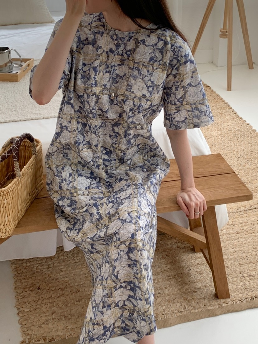 PLANTS ON GRAY韓國直郵㊣女裝新品時尚休閑推薦連衣裙格紋PLANTS ON GRAY連衣裙