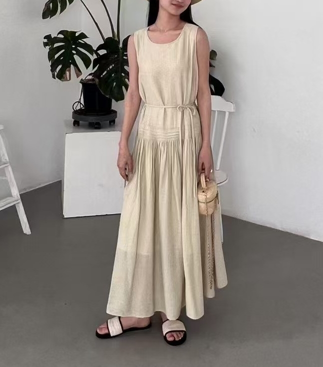 OLA韓國直郵㊣東大門實拍女裝新品25春夏熱賣人氣休閑連衣裙mellor/OLA連衣裙