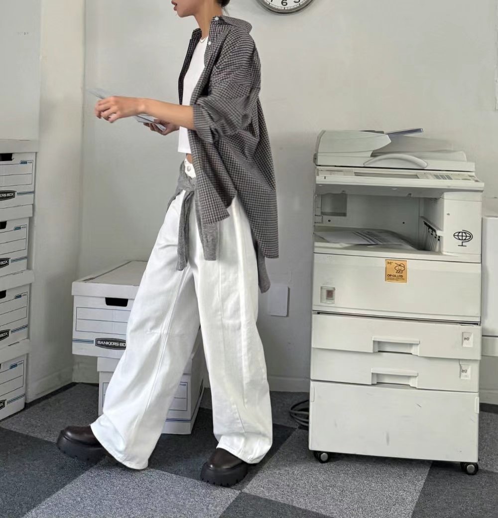 Eden-OT直郵韓國代購㊣女裝新款時尚25春夏休閑襯衫蕾絲衫Eden-OT襯衫/蕾絲衫