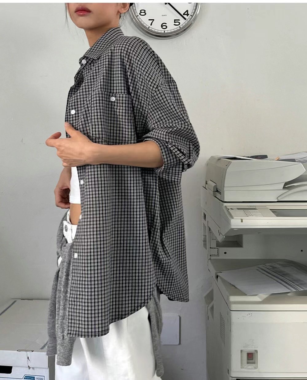 Eden-OT直郵韓國代購㊣女裝新款時尚25春夏休閑襯衫蕾絲衫Eden-OT襯衫/蕾絲衫