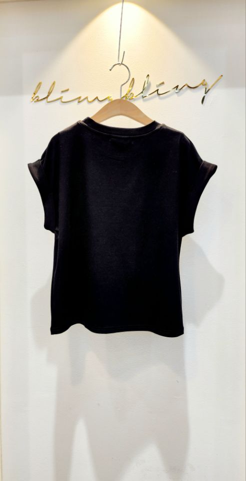 BLING BLING-S韓國㊣直郵東大門代購女裝新品25春夏T恤粗花呢BLING BLING-ST恤
