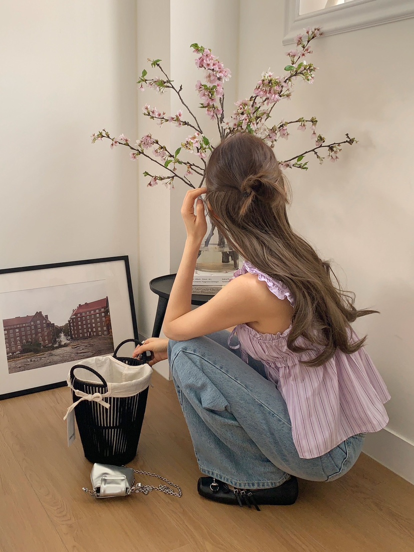 CRONG韓國㊣直郵東大門代購女裝新品25春夏熱賣休閑吊帶背心CRONG吊帶/背心