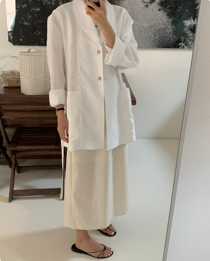 A Flan韓國㊣直郵東大門代購女裝新款25春夏人氣夾克含腰繩AFN/A Flan夾克