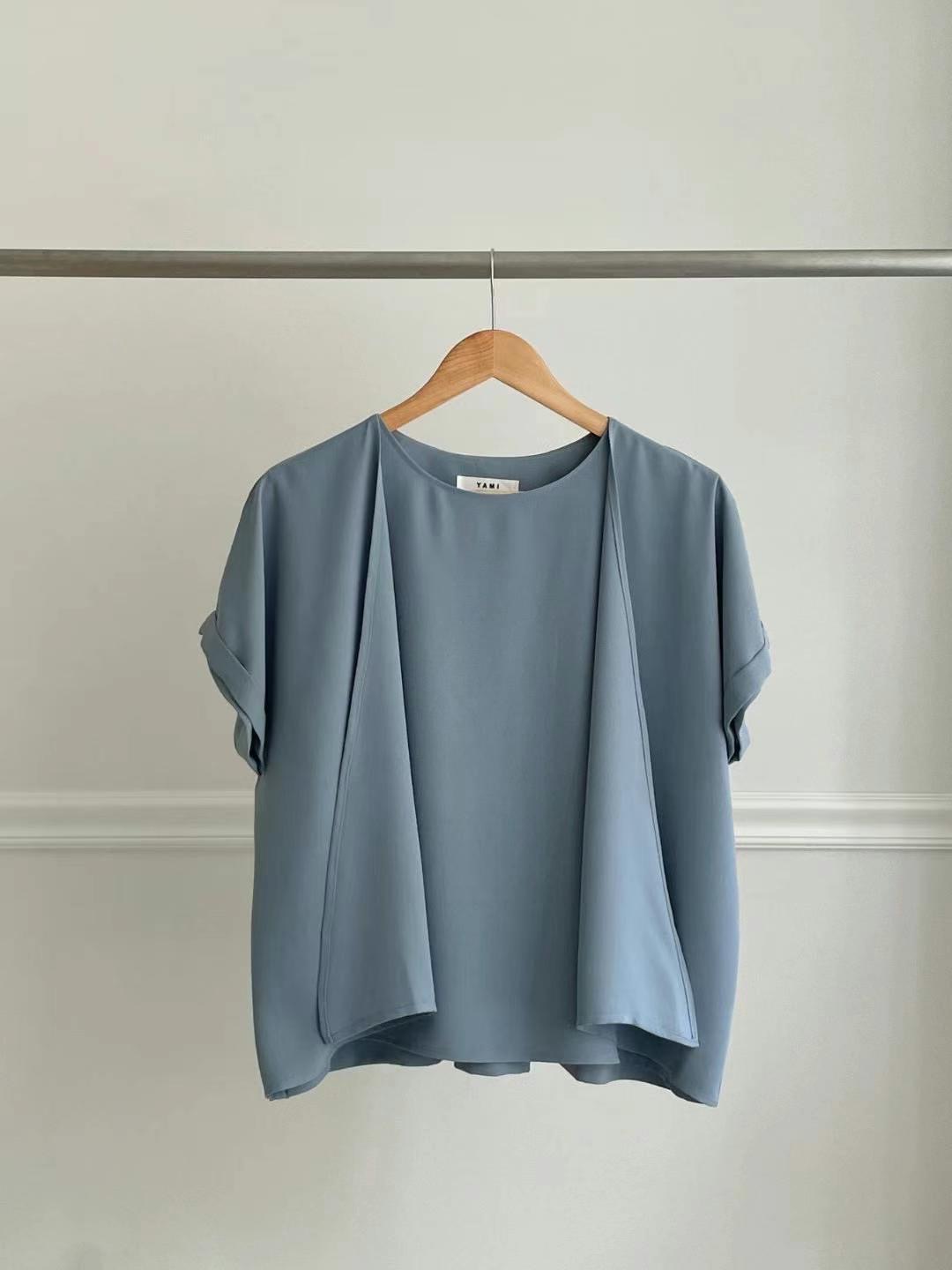YAMI-야미-T韓國直郵㊣女裝新品25春夏時尚推薦襯衫蕾絲衫YAMI襯衫/蕾絲衫圖色2