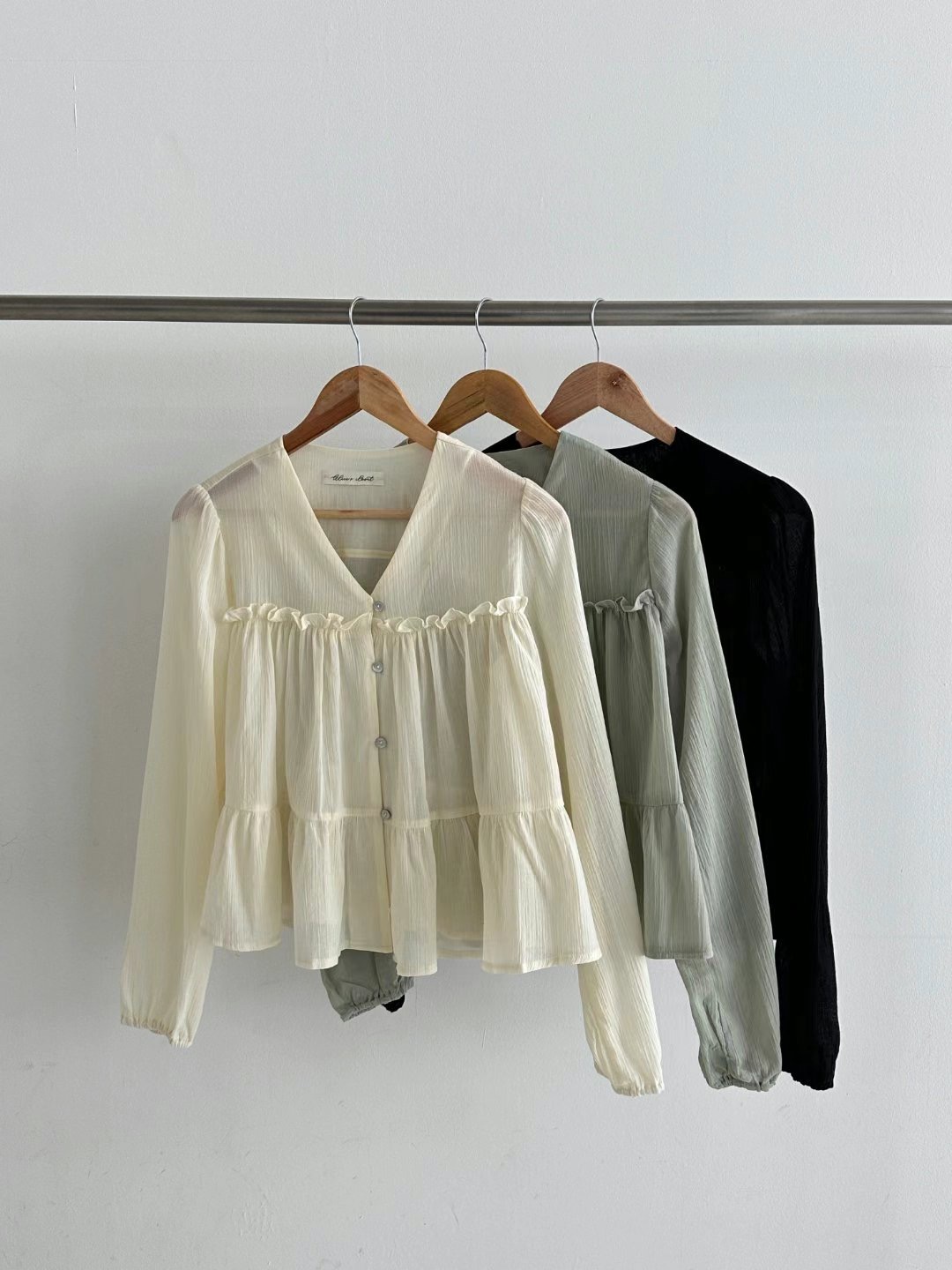 ALICE S CLOSET直郵韓國代購㊣女裝新款推薦25春夏襯衫蕾絲衫ALICE S CLOSET襯衫/蕾絲衫圖色2左二色