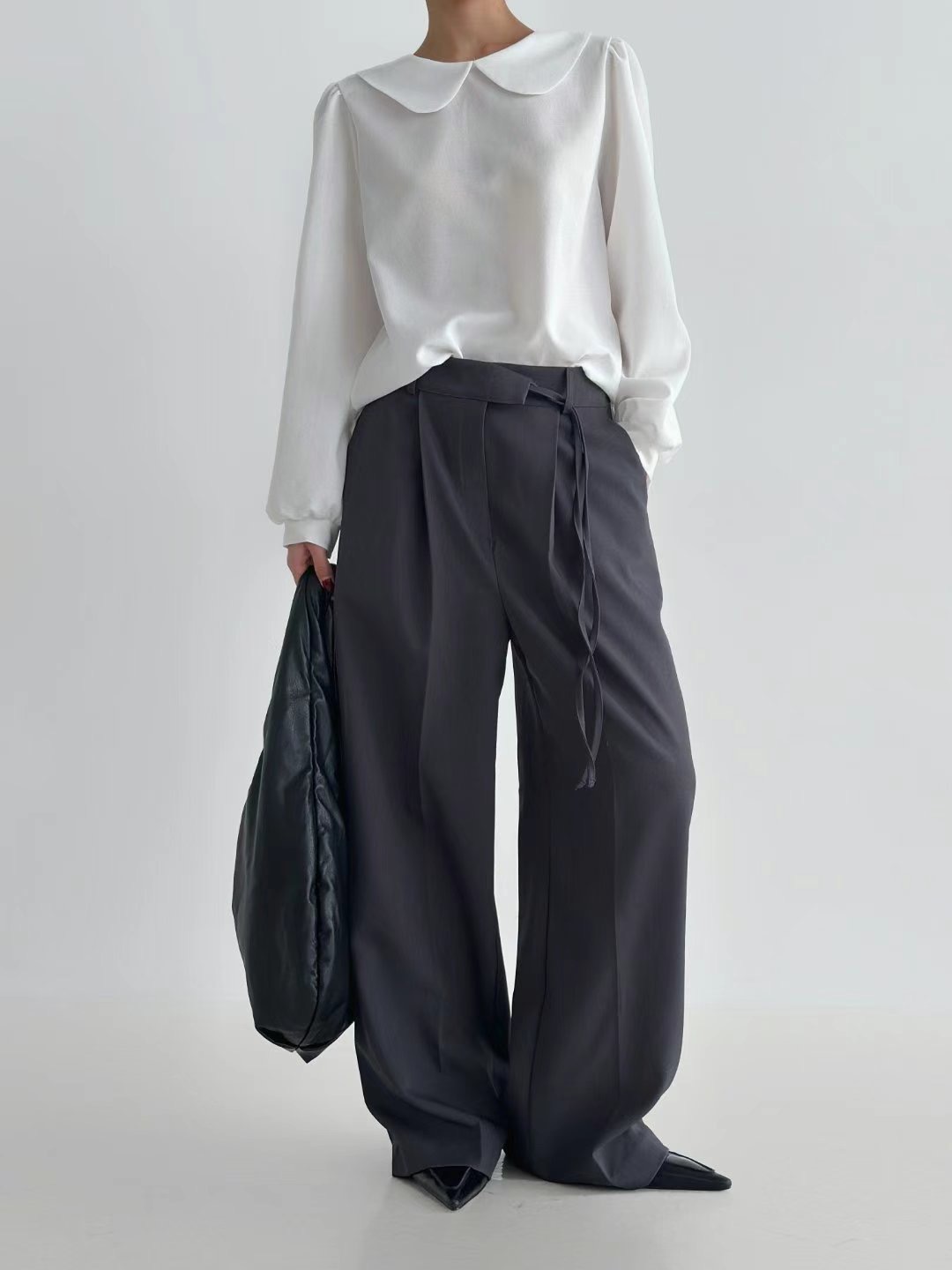 ALICE S CLOSET韓國直郵㊣東大門實拍女裝新款推薦襯衫蕾絲衫圓領ALICE S CLOSET襯衫/蕾絲衫