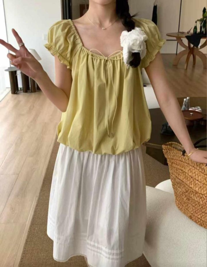 BOBBIE DOLL韓國直郵㊣東大門實拍女裝新款推薦襯衫蕾絲衫BOBBIE DOLL襯衫/蕾絲衫圖色1