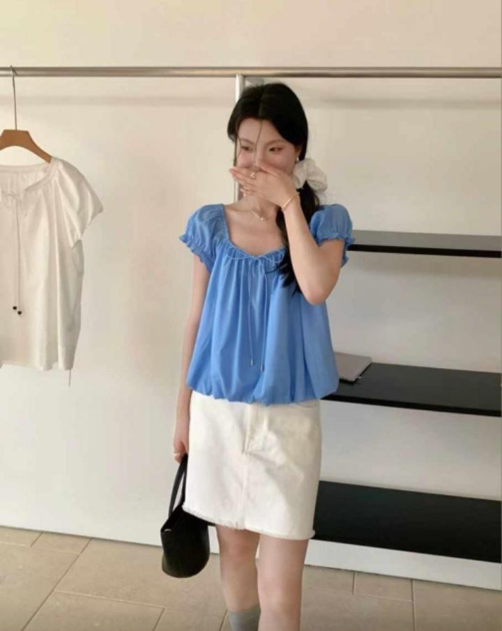 BOBBIE DOLL韓國直郵㊣東大門實拍女裝新款推薦襯衫蕾絲衫BOBBIE DOLL襯衫/蕾絲衫圖色2