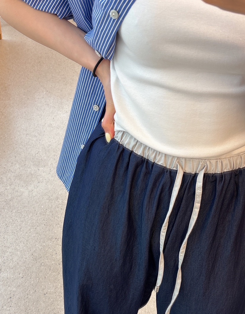 JUJU韓國㊣直郵東大門代購女裝新款人氣25春夏時尚推薦休閑褲JUJU休閑褲