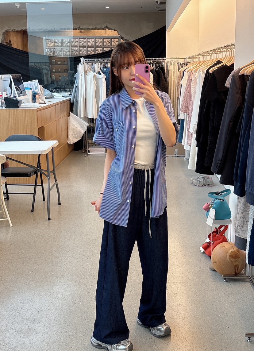 JUJU韓國㊣直郵東大門代購女裝新款人氣25春夏時尚推薦休閑褲JUJU休閑褲