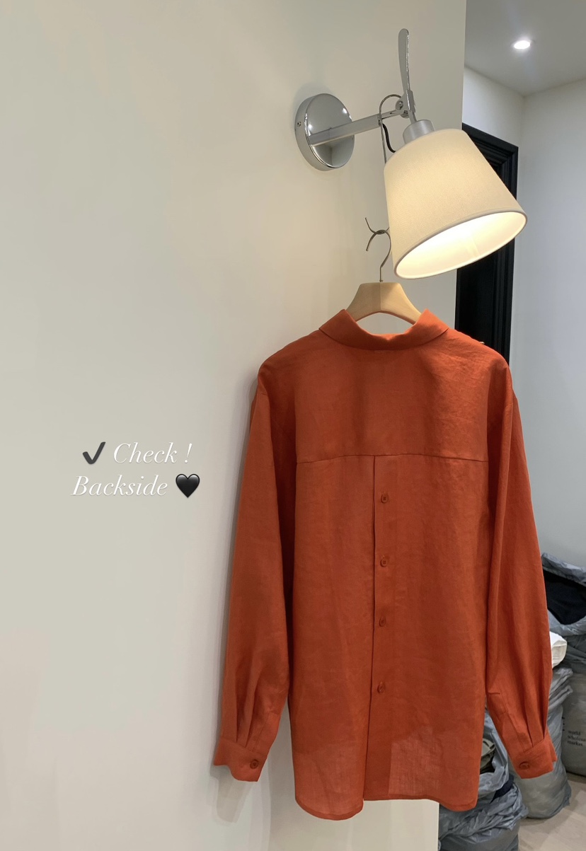 NOTTINGHAM韓國直郵㊣女裝新品熱賣時尚休閑襯衫蕾絲衫亞麻NOTTINGHAM襯衫/蕾絲衫