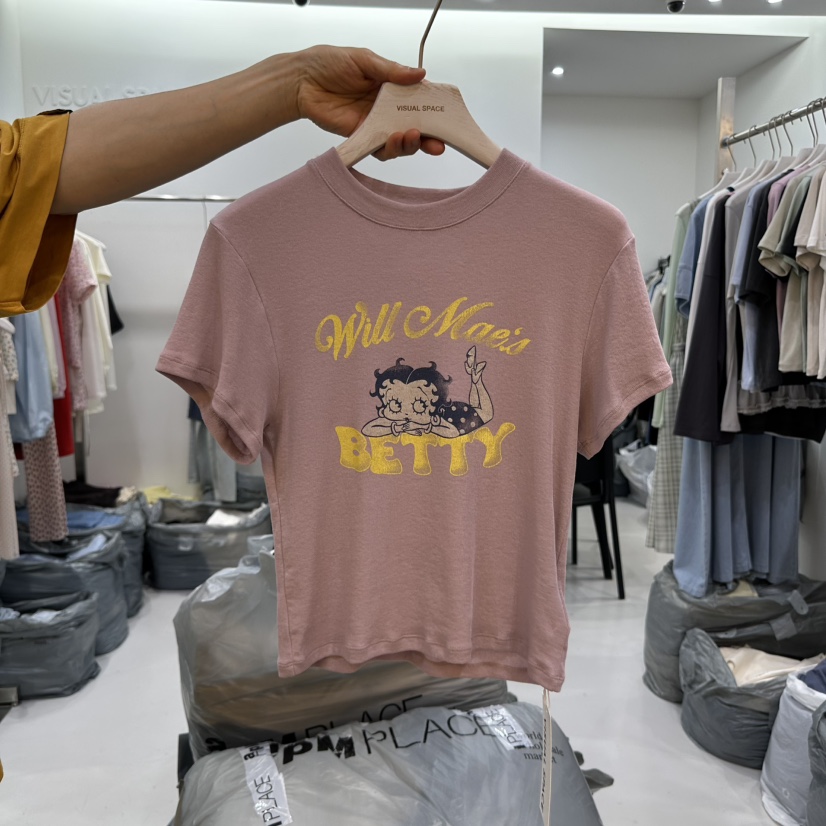 VISUAL SPACE韓國直郵㊣東大門實拍女裝新品熱賣推薦時尚T恤VISUAL SPACET恤圖色3
