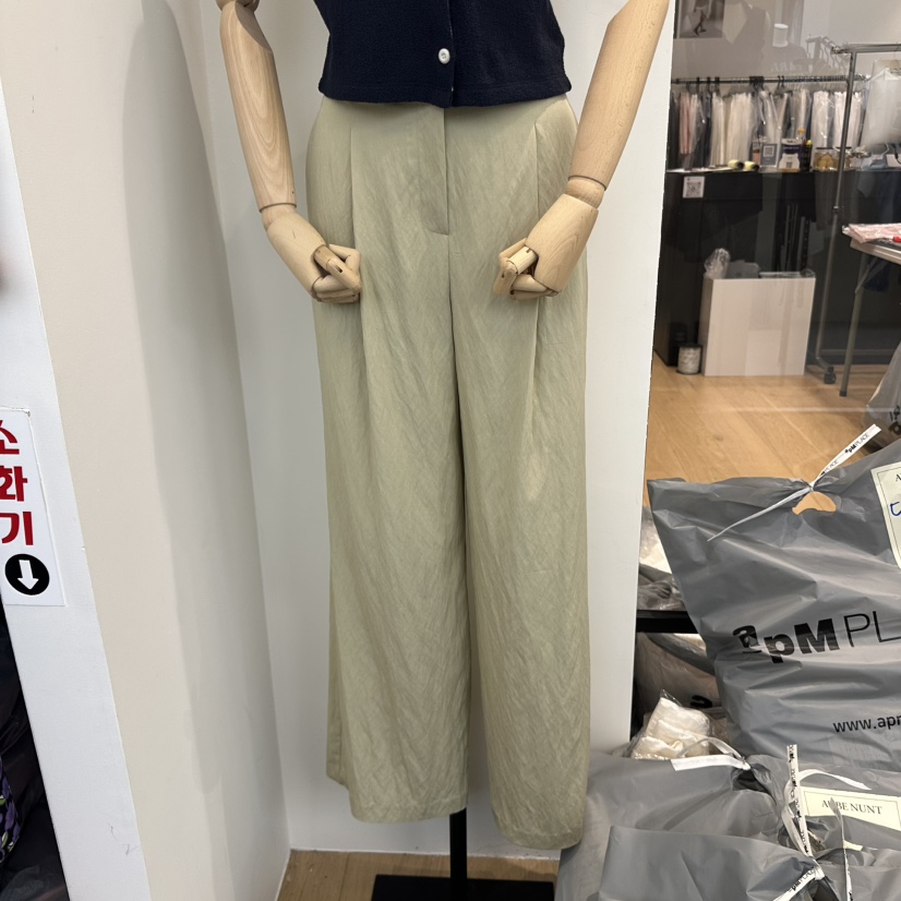 aube nunt直郵韓國代購㊣女裝新品25春夏熱賣休閑人氣休閑褲aube nunt休閑褲