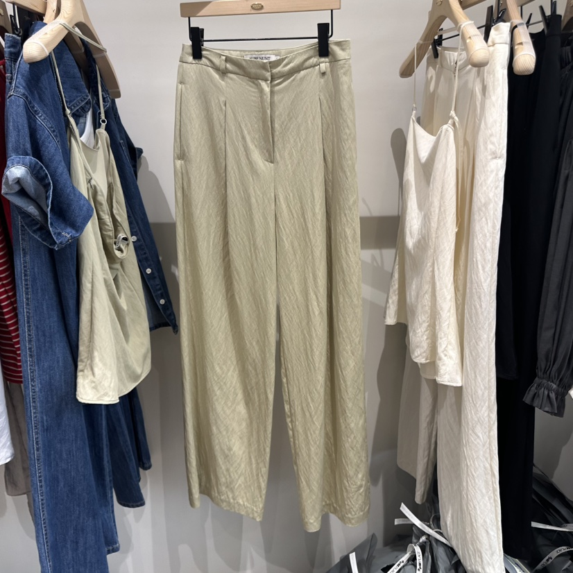 aube nunt直郵韓國代購㊣女裝新品25春夏熱賣休閑人氣休閑褲aube nunt休閑褲圖色3