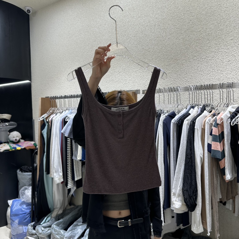 LESSEN韓國直郵㊣東大門實拍女裝新款人氣休閑時尚吊帶背心LESSEN吊帶/背心