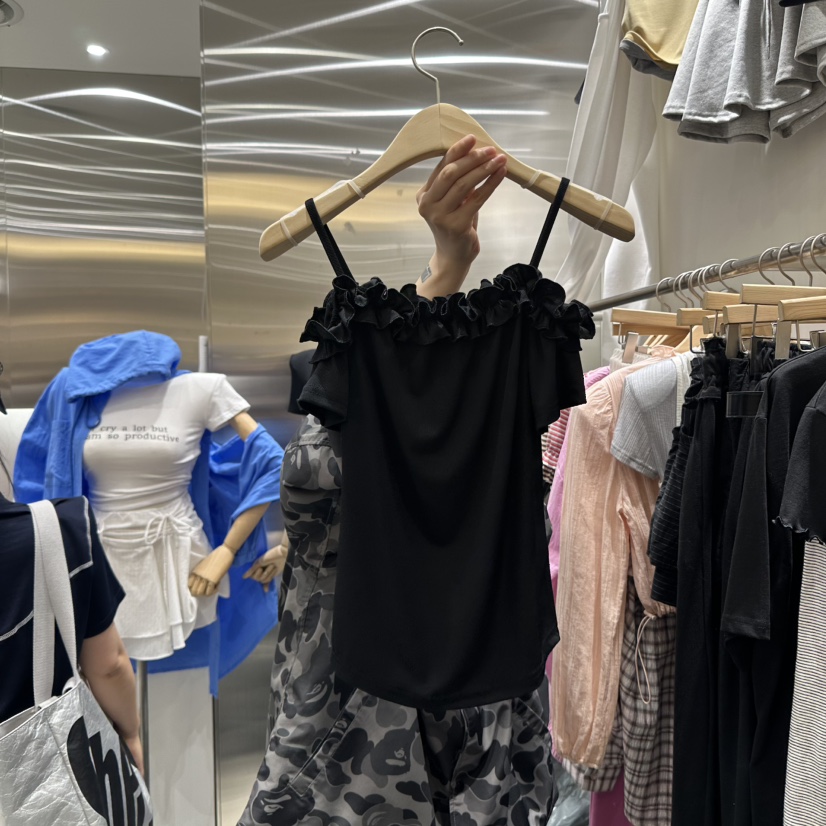 BEENS韓國㊣直郵東大門代購女裝新款熱賣推薦休閑時尚吊帶背心BEENS吊帶/背心