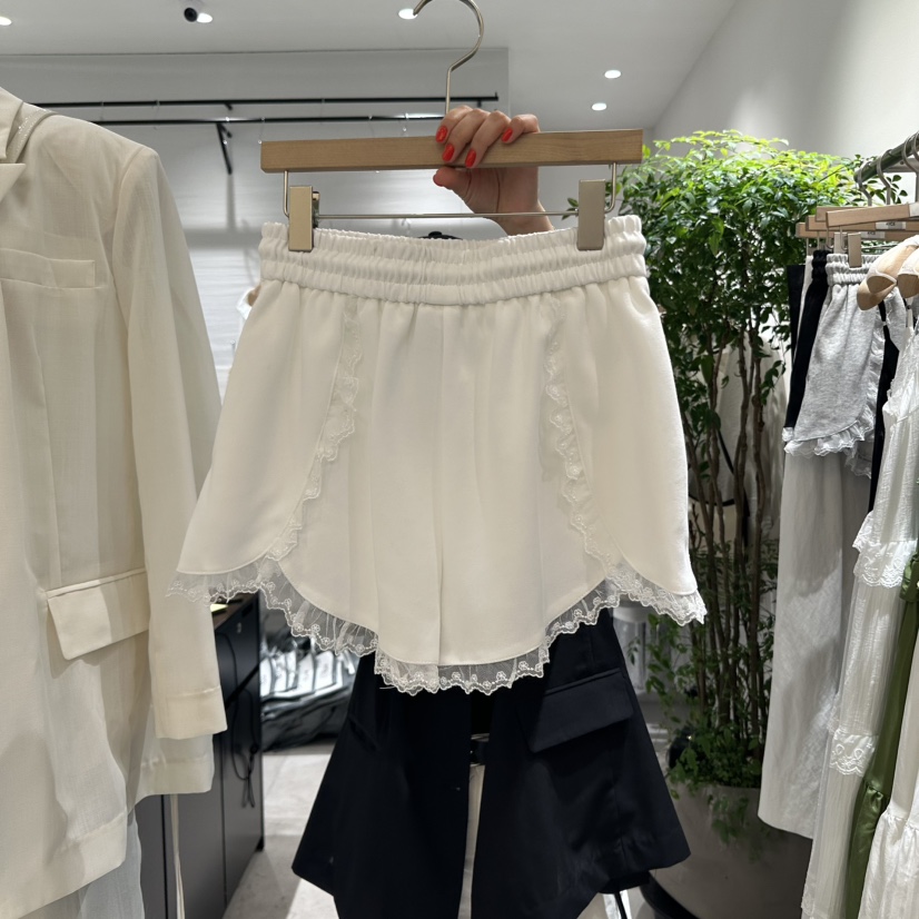 AYCE直郵韓國代購㊣女裝新品時尚人氣25春夏熱賣休閑短褲蕾絲101SHOWROOM/AYCE短褲