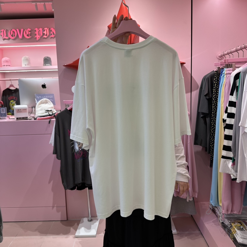 LOVE PINK韓國直郵㊣女裝新品25春夏時尚人氣休閑熱賣推薦T恤LOVE PINKT恤