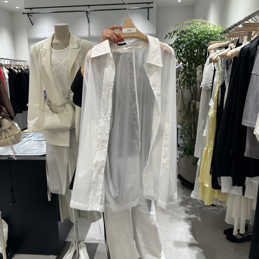 AYCE韓國㊣直郵東大門代購女裝新品25春夏熱賣時尚夾克透視101SHOWROOM/AYCE夾克圖色1