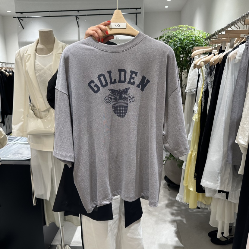 AYCE韓國直郵㊣女裝新品25春夏時尚熱賣推薦人氣休閑T恤101SHOWROOM/AYCET恤圖色2