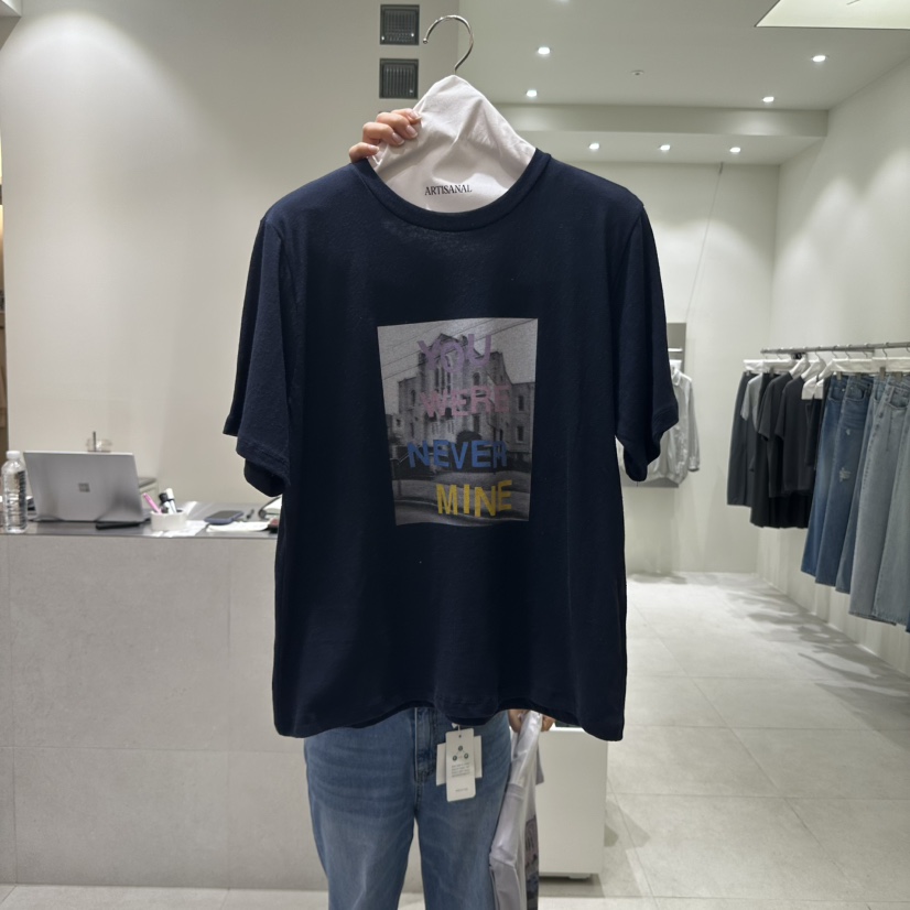 ARTISANAL韓國直郵㊣女裝新品時尚休閑25春夏熱賣人氣推薦T恤ARTISANALT恤圖色3