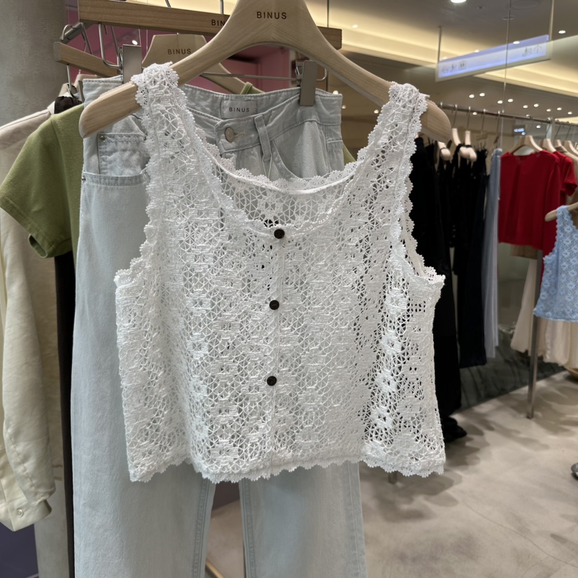 BINUS韓國㊣直郵東大門代購女裝新品時尚推薦25春夏吊帶背心BINUS吊帶/背心