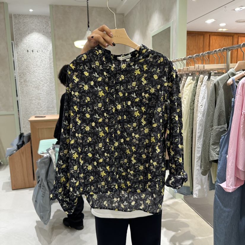 DELI JENNY韓國直郵㊣東大門實拍女裝新品休閑時尚襯衫蕾絲衫DELI JENNY襯衫/蕾絲衫圖色2