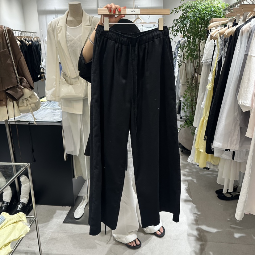 AYCE韓國直郵㊣東大門實拍女裝新品推薦熱賣休閑褲腰帶綁帶101SHOWROOM/AYCE休閑褲圖色3