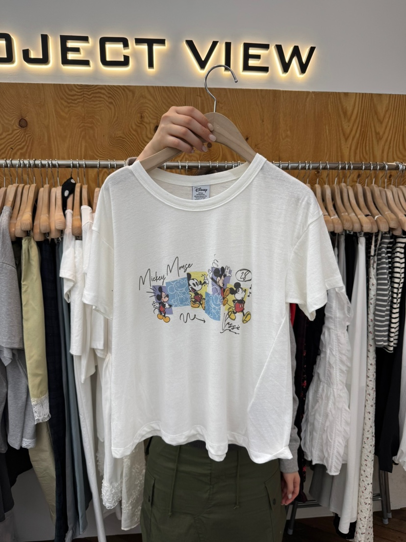 PROJECTVIEW韓國㊣直郵東大門代購女裝新品時尚人氣休閑T恤PROJECTVIEWT恤圖色1