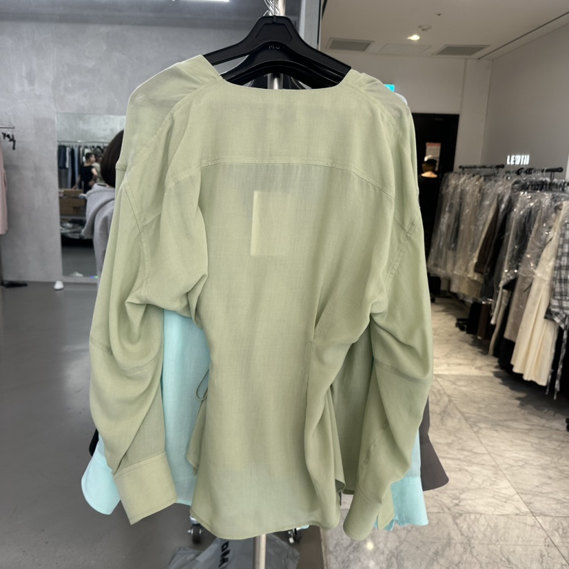 MUTE-P韓國㊣直郵東大門代購女裝新品人氣25春夏襯衫蕾絲衫MUTE襯衫/蕾絲衫