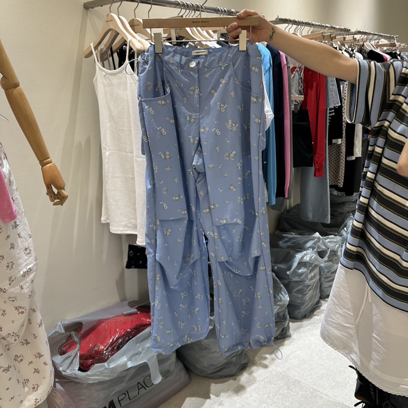 MOREMORE韓國㊣直郵東大門代購女裝新品時尚人氣休閑褲工裝褲more more休閑褲圖色2
