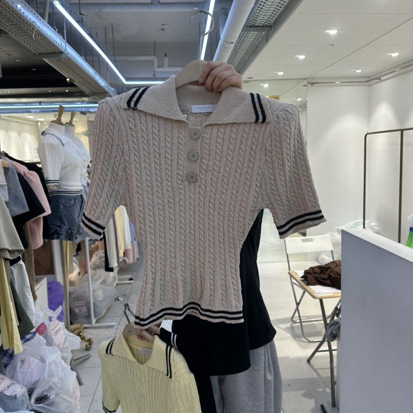 SAGE BRUSH直郵韓國代購㊣女裝新品人氣時尚推薦25春夏針織衫SAGE BRUSH針織衫圖色3