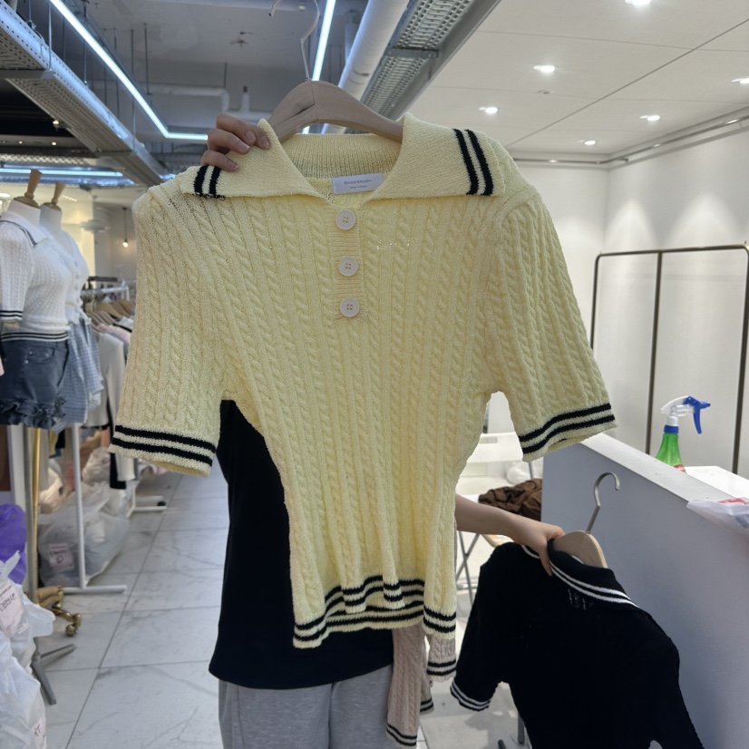 SAGE BRUSH直郵韓國代購㊣女裝新品人氣時尚推薦25春夏針織衫SAGE BRUSH針織衫圖色4