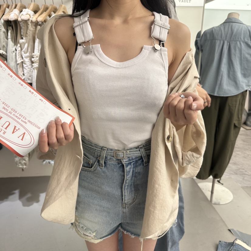 VAULT直郵韓國代購㊣女裝新款休閑推薦時尚人氣熱賣吊帶背心VAULT吊帶/背心圖色4