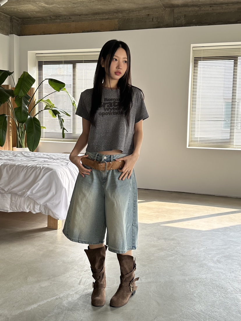 I MFACT韓國直郵㊣東大門實拍女裝新品人氣熱賣25春夏推薦T恤I MFACTT恤圖色1