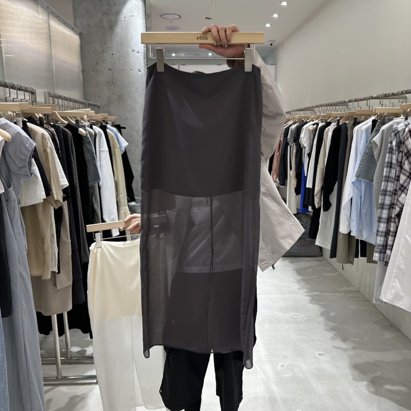 PITA韓國㊣直郵東大門代購女裝新品時尚推薦熱賣長裙雪紡長款THE VERLIN/piTa長裙圖色2